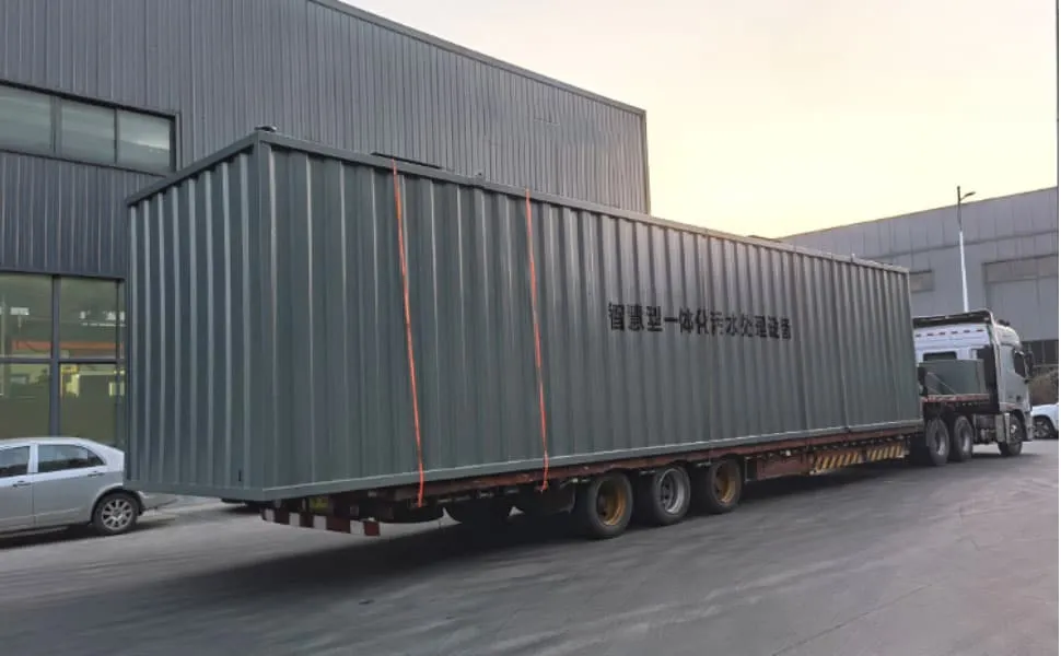 300 m3 per day modular containerized wastewater treatment project