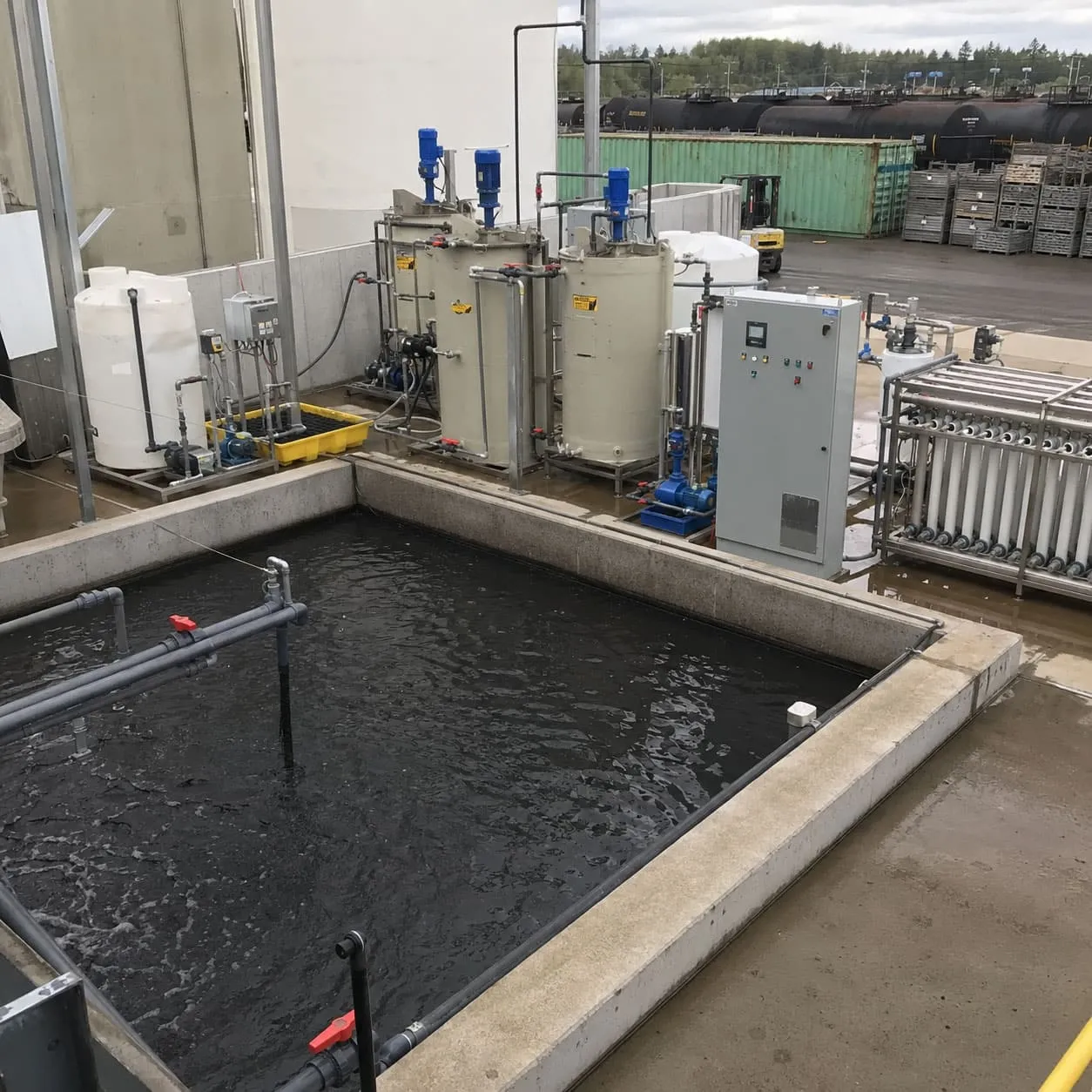 Hazardous waste leachate storage and treatment equipment