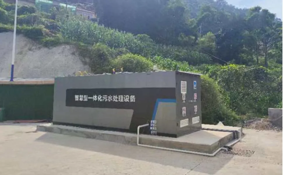 Installed domestic sewage treatment system for decentralized project