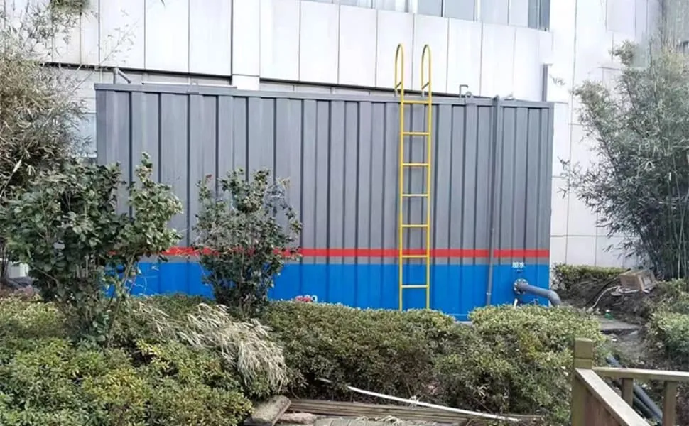 Nanjing 30 m3 per day containerized landscape water purification project
