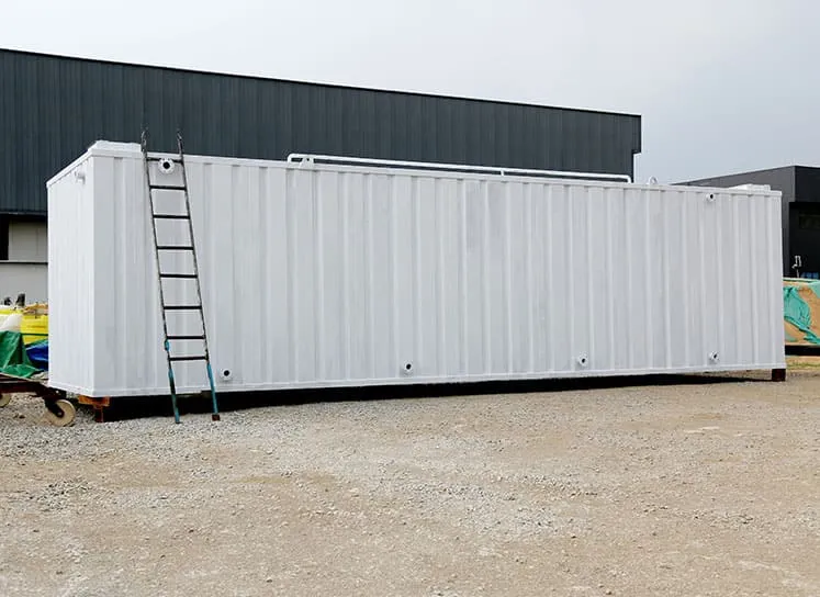 U.S. export containerized wastewater treatment project