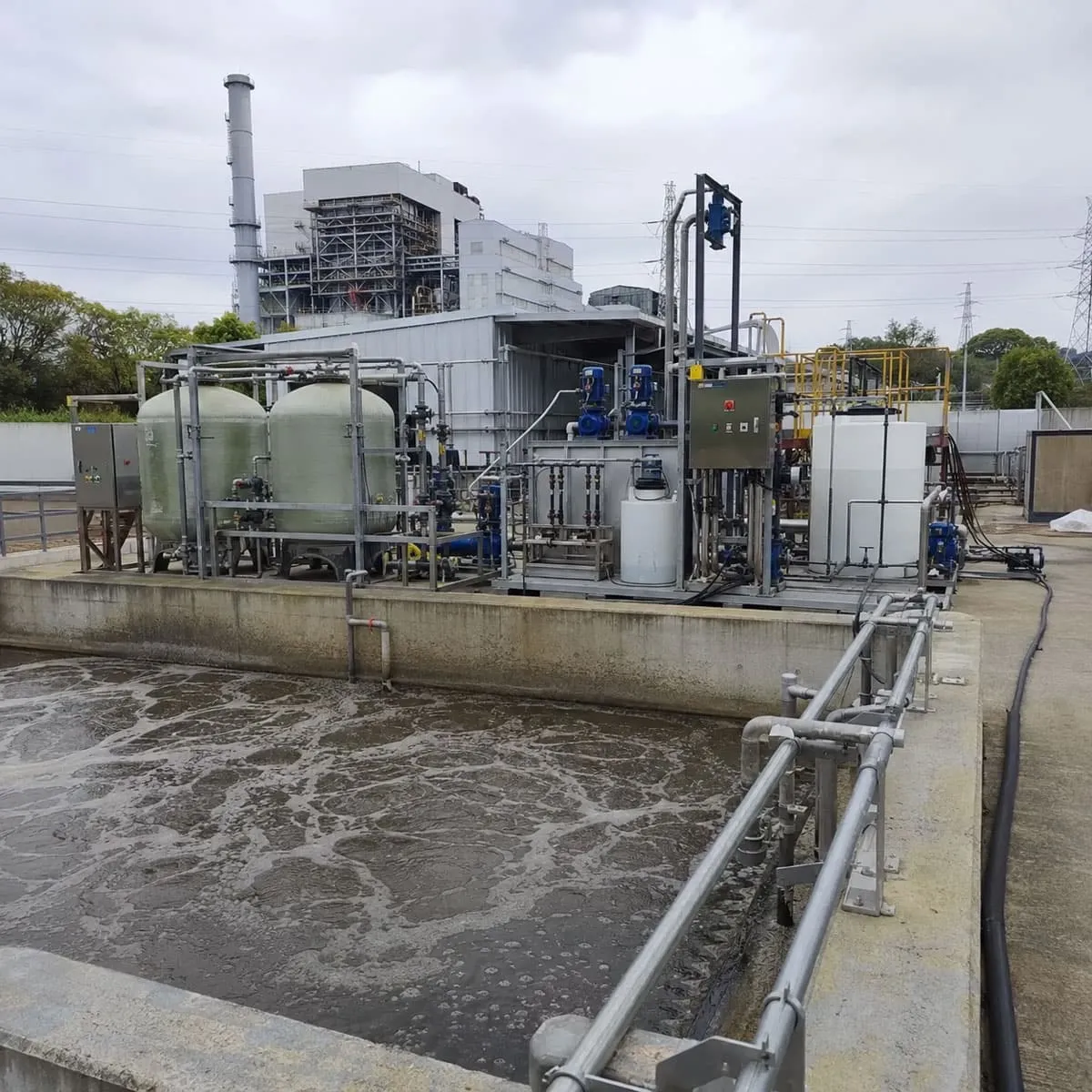 Waste incineration leachate and circulation wastewater treatment source