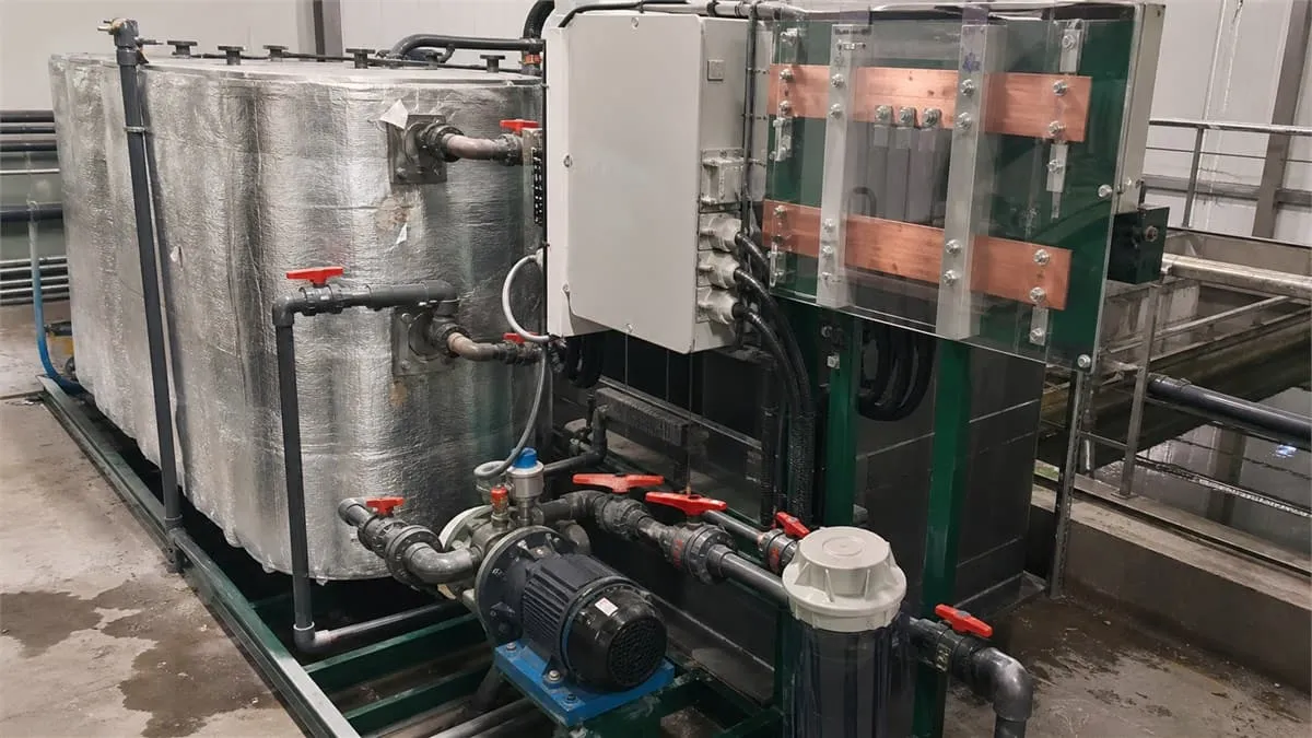 electrolysis equipment for dyeing wastewater operational detail