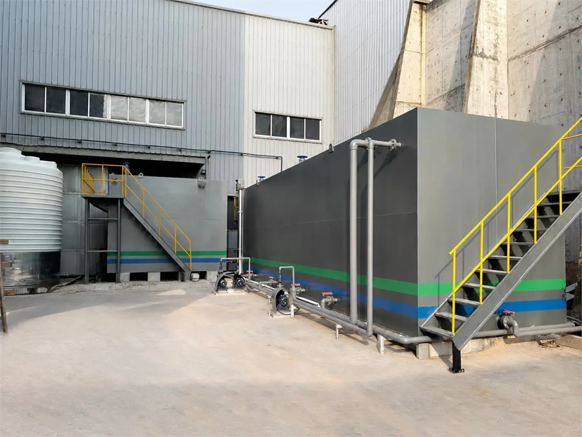 hunan industrial wastewater treatment plant wide view